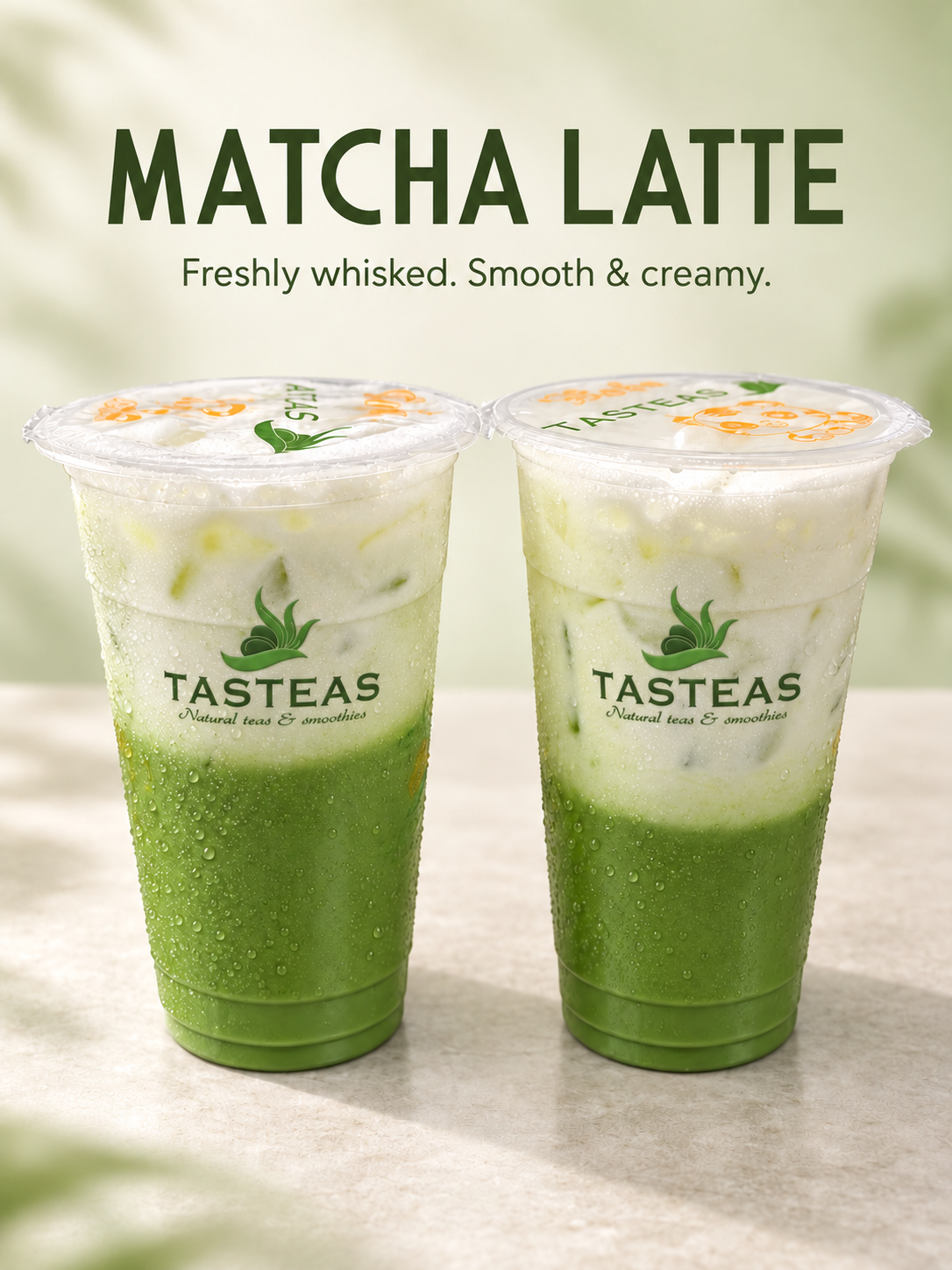 TASTEAS Matcha Latte — freshly whisked, smooth and creamy